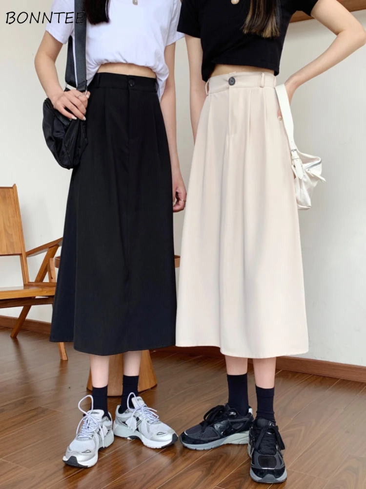 Skirts Women Solid Streetwear Trendy Casual High Waist Students Юбка Женская Cozy Loose Young Summer Korean Style A-line Chic
Skirts Women Solid Streetwear Trendy Casual High Waist Students Юбка Женская Cozy Loose Young Summer Korean Style A-line Chic