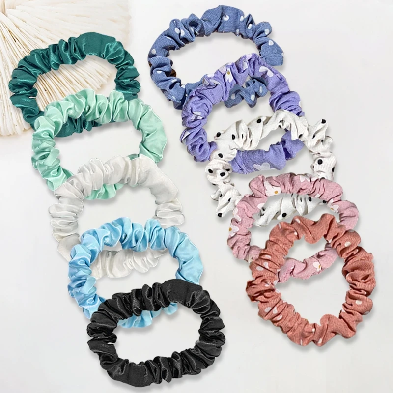 10pcs/pack Women Silk Scrunchie Elastic Hair Bands Multicolor Ponytail Holder Hair Ties Girls Hair Accessories Rubber Band New
10pcs/pack Women Silk Scrunchie Elastic Hair Bands Multicolor Ponytail Holder Hair Ties Girls Hair Accessories Rubber Band New