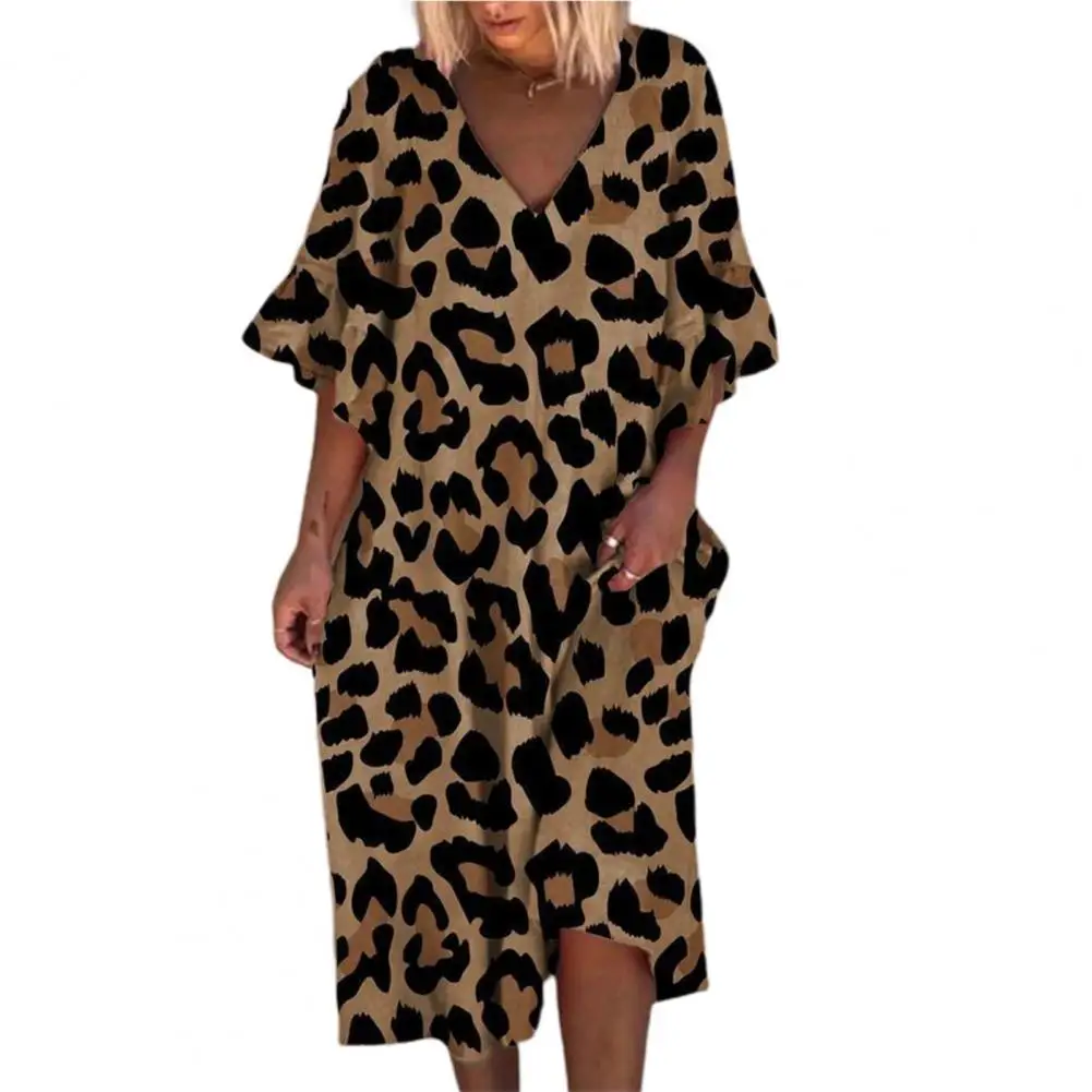 2022 Spring Women Dress Leopard Print Dress Baggy Big Hem Dress Female Clothing 2022
2022 Spring Women Dress Leopard Print Dress Baggy Big Hem Dress Female Clothing 2022