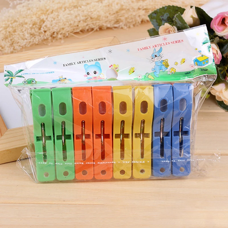 8Pcs/Set Hanger Clips Plastic Strong Windproof Clip Beach Towel Clothes Pins Powerful Laundry Clamp Household Powerful Clips
8Pcs/Set Hanger Clips Plastic Strong Windproof Clip Beach Towel Clothes Pins Powerful Laundry Clamp Household Powerful Clips
