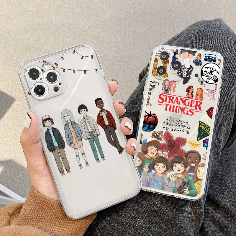 Stranger Things Phone Case For Apple iPhone 5 6 7 8 X XR XS 11 12 13 14 Pro Max Mini Plus luxury Transparent Funda Cover Back
Stranger Things Phone Case For Apple iPhone 5 6 7 8 X XR XS 11 12 13 14 Pro Max Mini Plus luxury Transparent Funda Cover Back