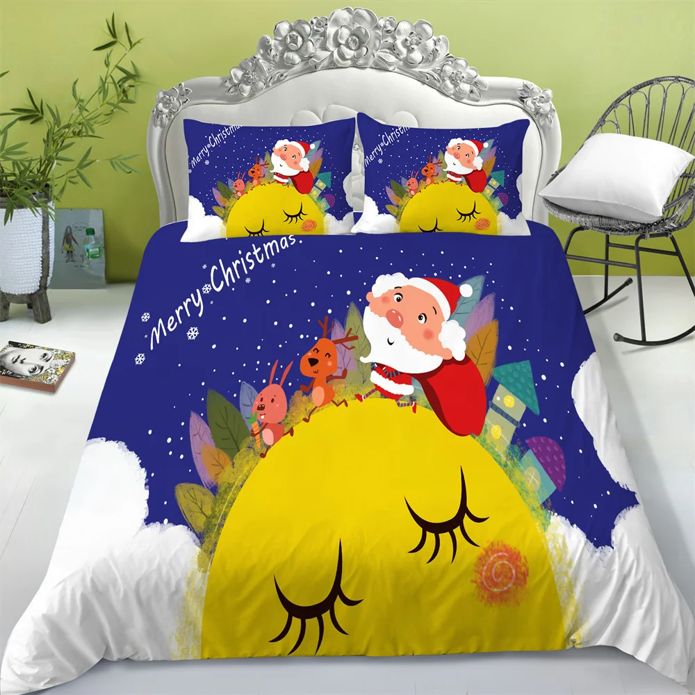 Unique Design Bedding Set Christmas Style Duvet Covers Teens Kids Polyester King Single Size Bedroom Decor Home Bedclothes
Unique Design Bedding Set Christmas Style Duvet Covers Teens Kids Polyester King Single Size Bedroom Decor Home Bedclothes