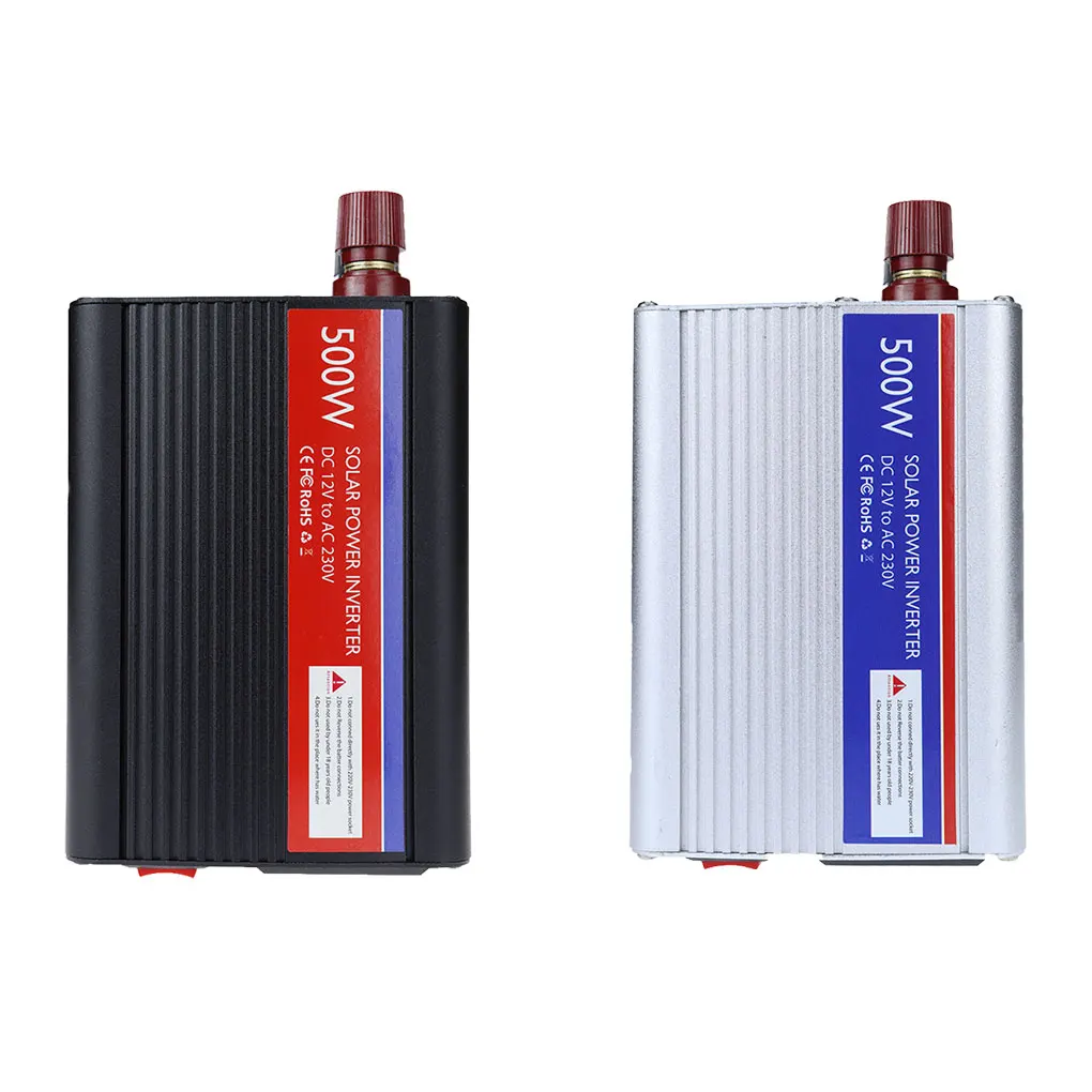 500W Sine Wave Vehicle Power Converter Portable DC 12V to AC 230V Solar Adaptor Camping Travelling Inverter Black
500W Sine Wave Vehicle Power Converter Portable DC 12V to AC 230V Solar Adaptor Camping Travelling Inverter Black