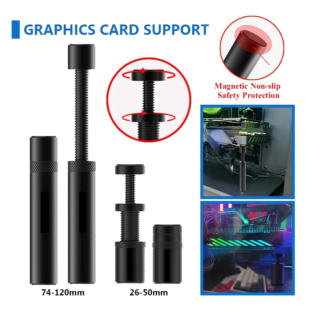Держатель для графической карты, GPU, регулируемый телескопический кронштейн для видеокарты, аксессуар для настольного ПК, ноутбука-S
Держатель для графической карты, GPU, регулируемый телескопический кронштейн для видеокарты, аксессуар для настольного ПК, ноутбука-S