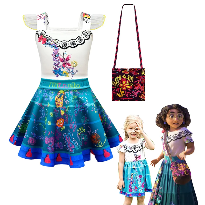 Encanto Mirabel Madrigal Cosplay Costume Girl Dress Fancy Lace Sleeveless Dresses for Carnival Halloween Princess Dress Kids
Encanto Mirabel Madrigal Cosplay Costume Girl Dress Fancy Lace Sleeveless Dresses for Carnival Halloween Princess Dress Kids