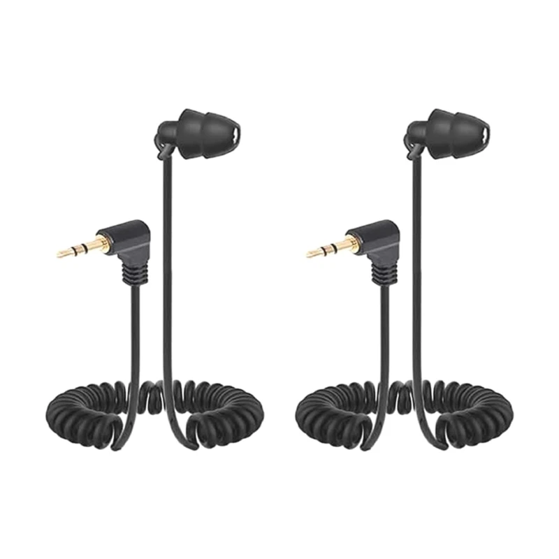 

Universal 3.5mm Single Side Lavalier Earphone In Ear Earbud Spring Headset for Phones MP3 MP4 Players Receiver