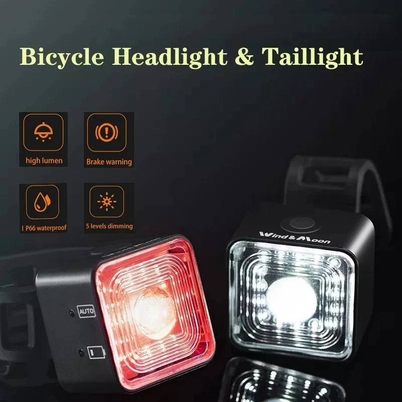 High Lumen Cycling Headlight & TailLight IP66 Waterproof Bicycle Front Light Smart Sensing Rear Light 5 Gear Mode Brake Lamp
High Lumen Cycling Headlight & TailLight IP66 Waterproof Bicycle Front Light Smart Sensing Rear Light 5 Gear Mode Brake Lamp