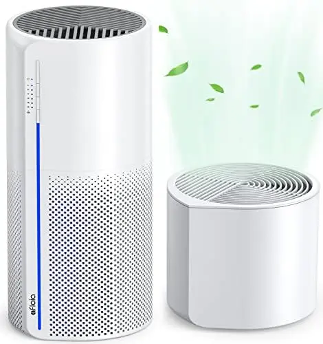 

2 in 1 HEPA Air Purifier with Humidifier, 3 Stage H13 Filters for Home Allergies Pets Hair Smoker Odors, Evaporative Humidifier,