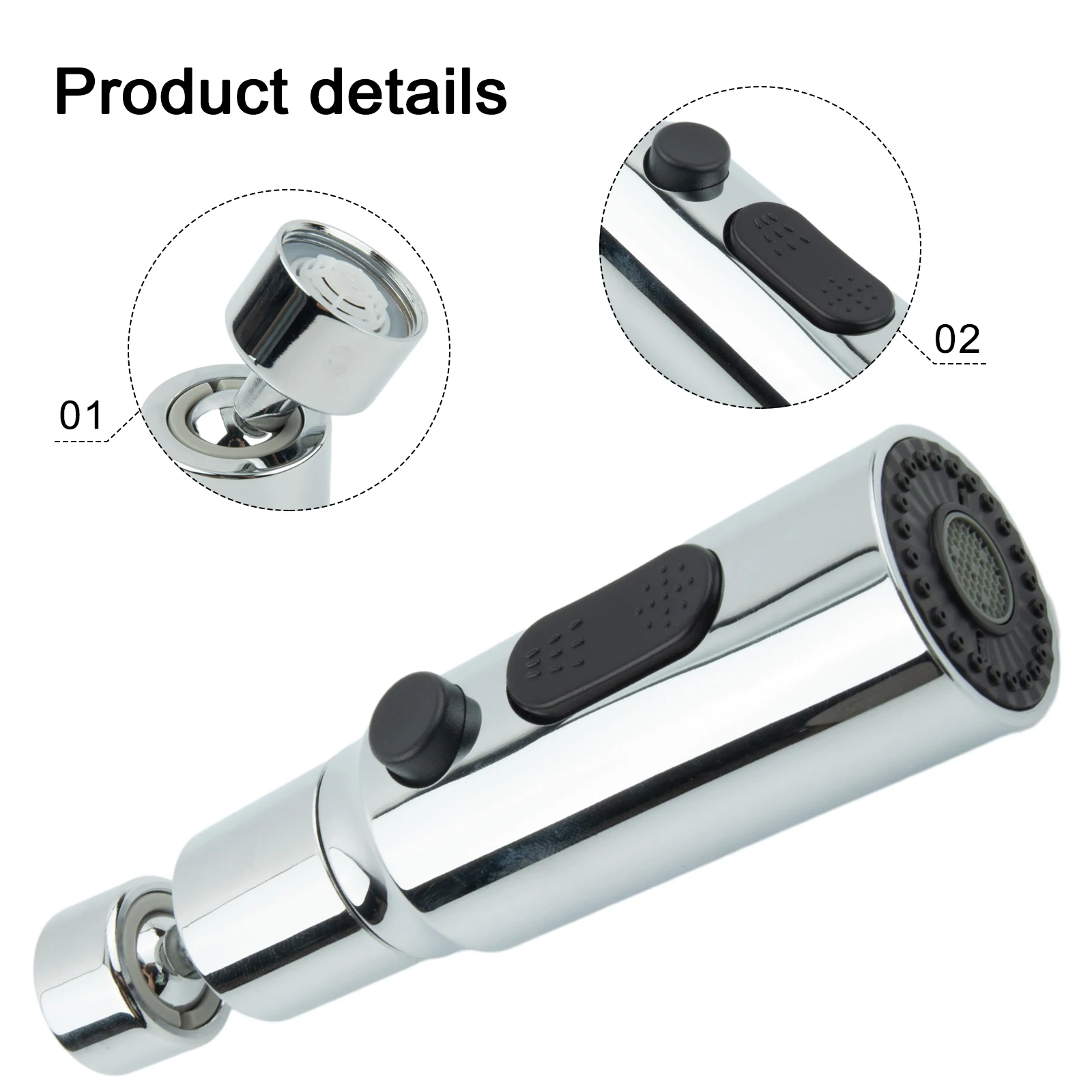 Housewear Faucet Extender Kitchen ABS Brass Electroplating Thickening Reliable Universal 22mm High Quality Material
Housewear Faucet Extender Kitchen ABS Brass Electroplating Thickening Reliable Universal 22mm High Quality Material
