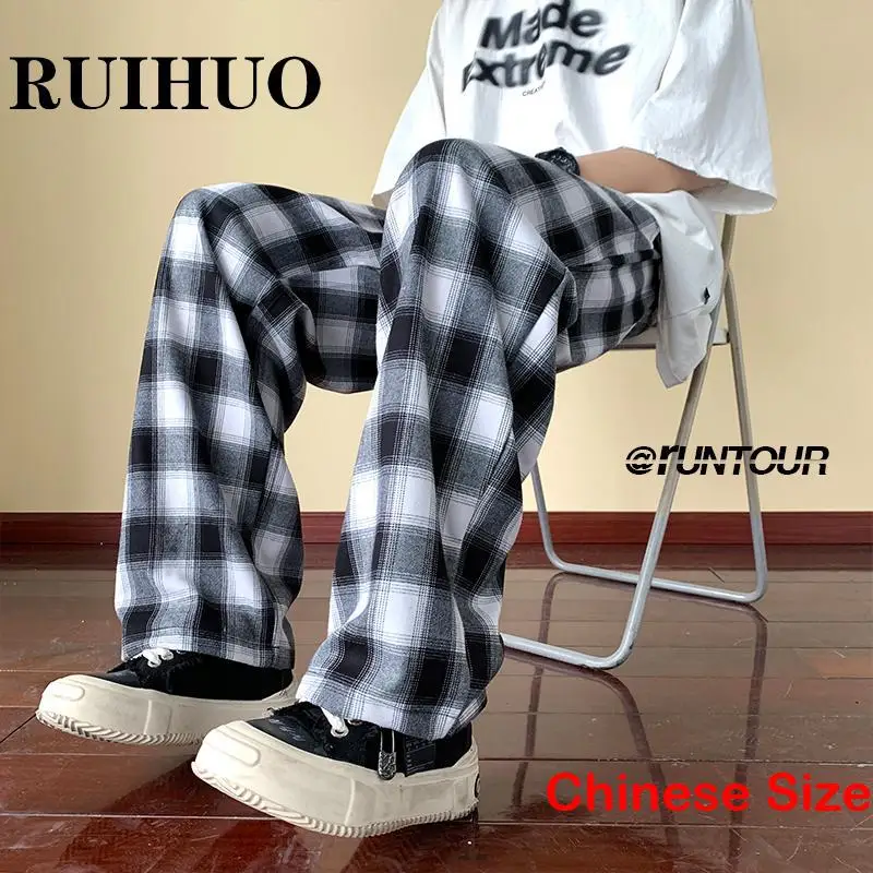 RUIHUO Plaid Pants for Man MEN FASHION Work Wear Men's Clothing Harajuku Sweatpants Mens Trousers Pant Male Clothes Korean 2XL
RUIHUO Plaid Pants for Man MEN FASHION Work Wear Men's Clothing Harajuku Sweatpants Mens Trousers Pant Male Clothes Korean 2XL