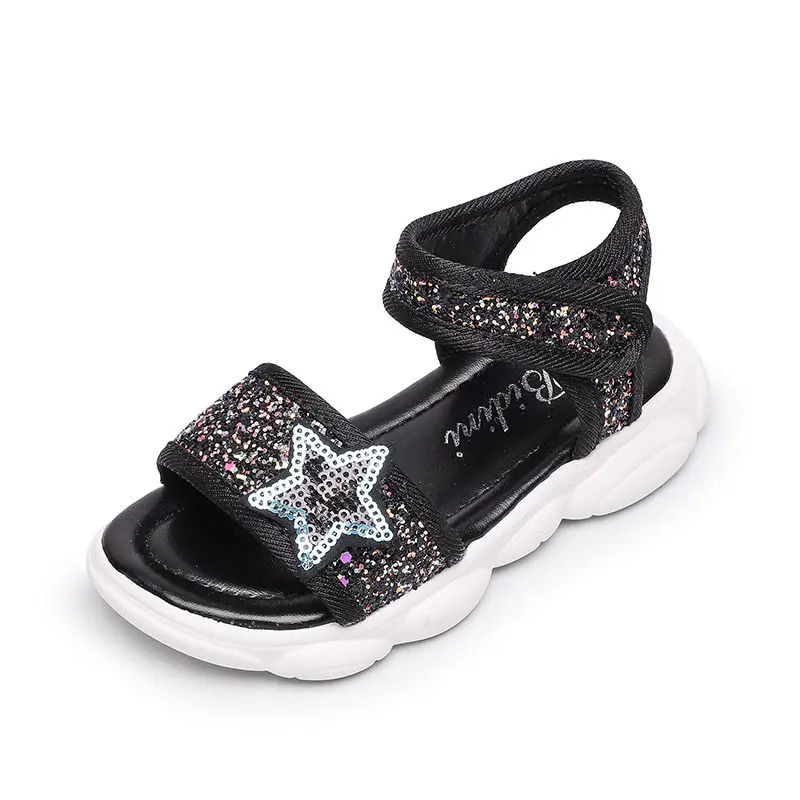 Summer Girls Sport Sandal Silver Glitter Sequins Beach Sandals For Kids Casual Shoes Ankle Strap Anti-Slip Toddler Sandals 1-6T
Summer Girls Sport Sandal Silver Glitter Sequins Beach Sandals For Kids Casual Shoes Ankle Strap Anti-Slip Toddler Sandals 1-6T