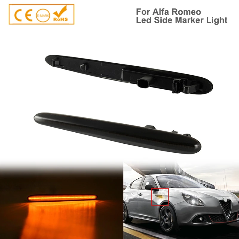 For Alfa Romeo Giulietta Right+Left LED Turn Signal Blinker Lamps Side Repeater Wing Indicator Lights OEM 50513758|50522994
For Alfa Romeo Giulietta Right+Left LED Turn Signal Blinker Lamps Side Repeater Wing Indicator Lights OEM 50513758|50522994