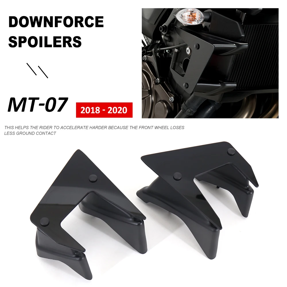 

NEW Accessories For Yamaha MT-07 MT07 MT 07 2018 2019 2020 Side Downforce Naked Spoilers Fixed Winglet Fairing Wing Deflectors