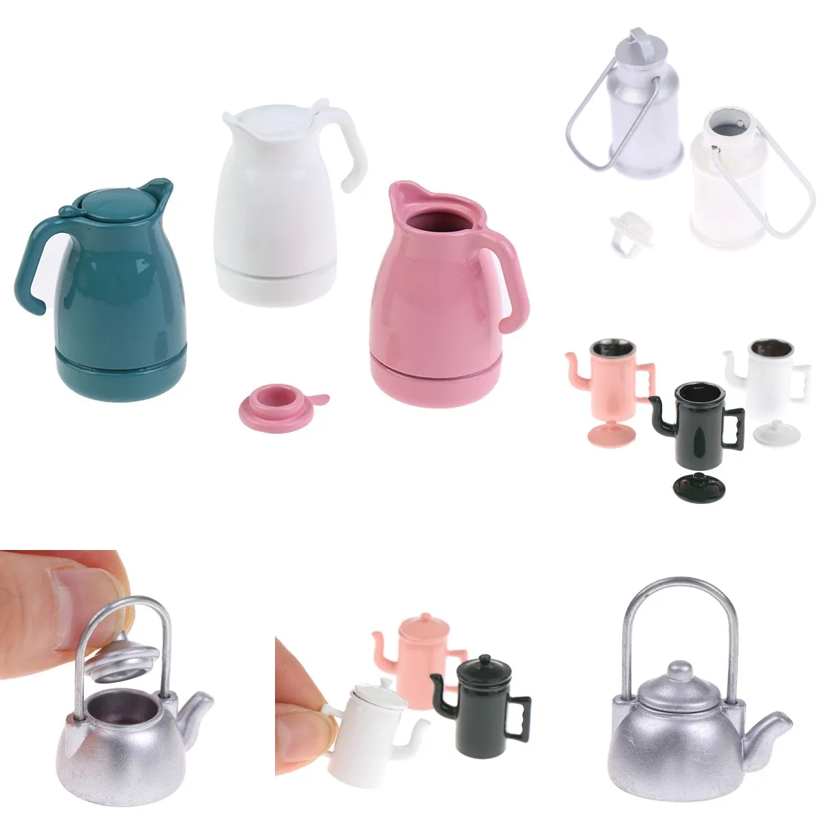 1/12 Simulation Furniture Tea Dollhouse Miniature Accessories Kettle Pot Kitchen Model Furniture Toys for Doll House Decoration
1/12 Simulation Furniture Tea Dollhouse Miniature Accessories Kettle Pot Kitchen Model Furniture Toys for Doll House Decoration
