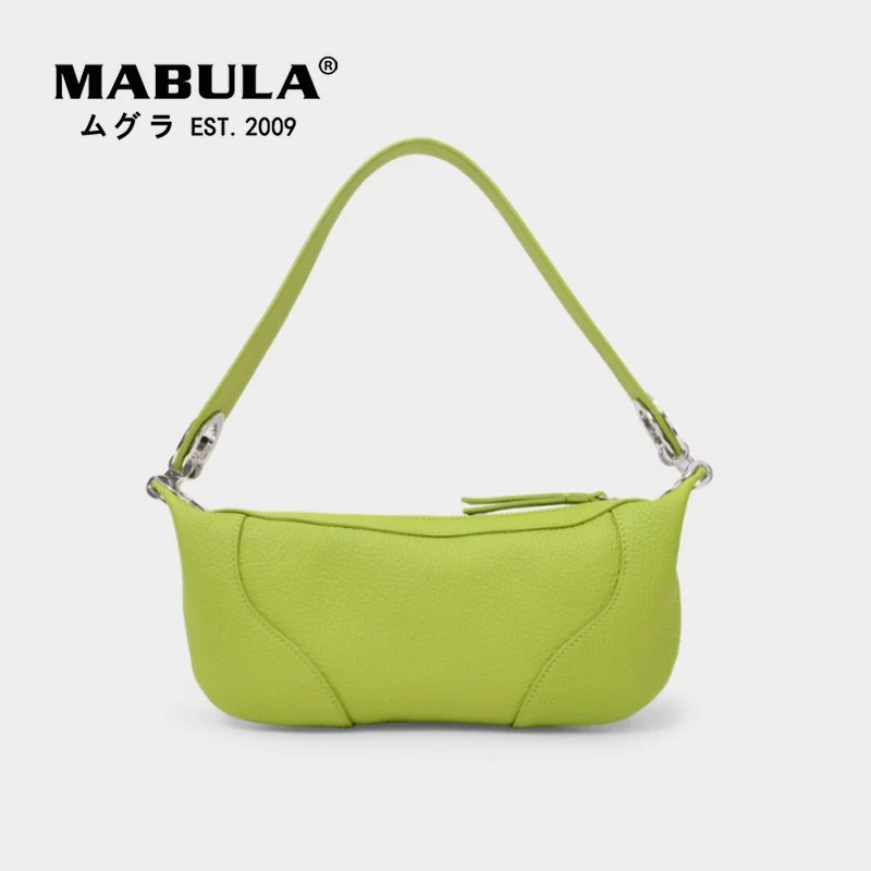 MABULA Simple Design Leather Women Underarm Shoulder Purse Small Size Brand Top Handle Bag Pure Pink Female Clutch Hobo Handbag
MABULA Simple Design Leather Women Underarm Shoulder Purse Small Size Brand Top Handle Bag Pure Pink Female Clutch Hobo Handbag