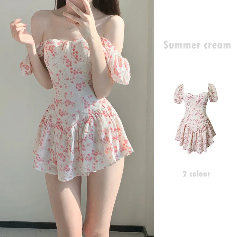 2023 New French Style Swimsuit Women's Summer One-piece Dress Conservative Sexy Thin Cover Belly Small Chest Hot Spring Swimwear
2023 New French Style Swimsuit Women's Summer One-piece Dress Conservative Sexy Thin Cover Belly Small Chest Hot Spring Swimwear