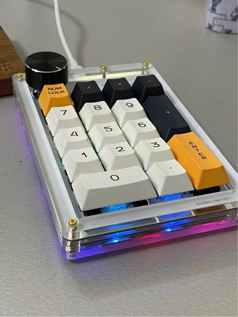 17 Keys Digital Mechanical Keyboard Hot Swap RGB DIY Kit Acrylic Frosted Case Knob Button VIA Full Key Customization Keyboard
17 Keys Digital Mechanical Keyboard Hot Swap RGB DIY Kit Acrylic Frosted Case Knob Button VIA Full Key Customization Keyboard