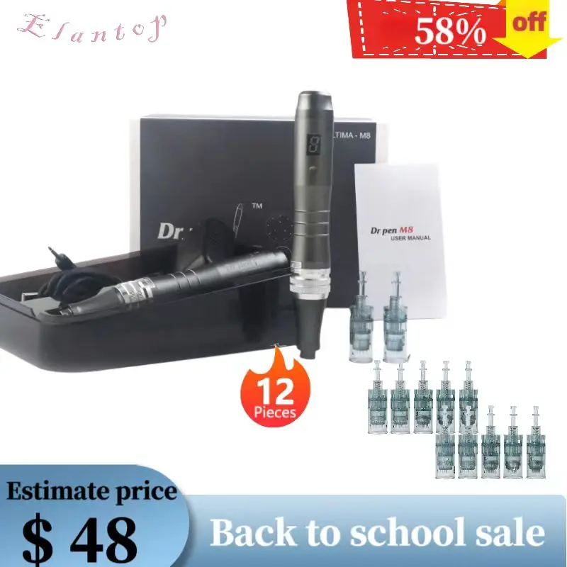 Dr.Pen Ultima M8 Microneedling With 12pcs Cartridge Skin Care Tool Kit Professional Wireless Derma Auto Pen for Face and Body
Dr.Pen Ultima M8 Microneedling With 12pcs Cartridge Skin Care Tool Kit Professional Wireless Derma Auto Pen for Face and Body