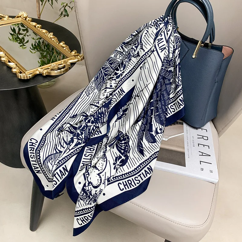 Luxury Design Square Scarf Hijab Women Satin Silk Bandana Muslim Headband Neckerchief Female Hair Band Wrap Shawls Foulard 90cm
Luxury Design Square Scarf Hijab Women Satin Silk Bandana Muslim Headband Neckerchief Female Hair Band Wrap Shawls Foulard 90cm
