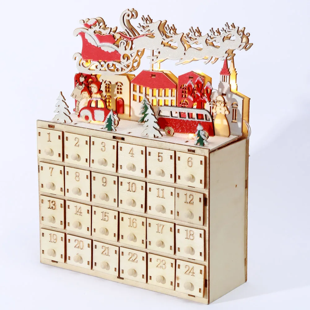 1pc Christmas LED Light Calendar Cabinet Boxwood Desk Calendar Countdown Blind Box Ornament 29x22.5x8.5cm
1pc Christmas LED Light Calendar Cabinet Boxwood Desk Calendar Countdown Blind Box Ornament 29x22.5x8.5cm