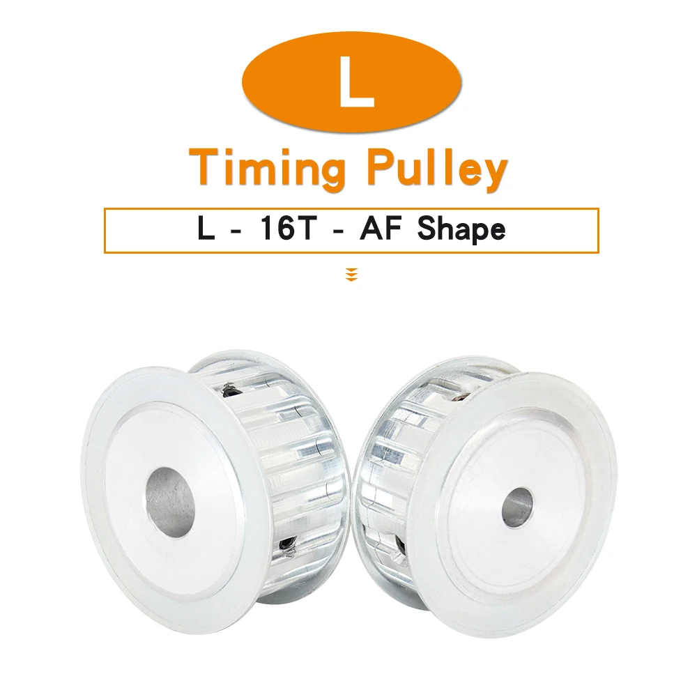 

Toothed Pulley L-16T Bore Size 8/10/12/14/15/16/17/18/19/20mm Teeth Pitch 9.525mm Alloy Pulley Wheel AF Shape For L-Timing Belt