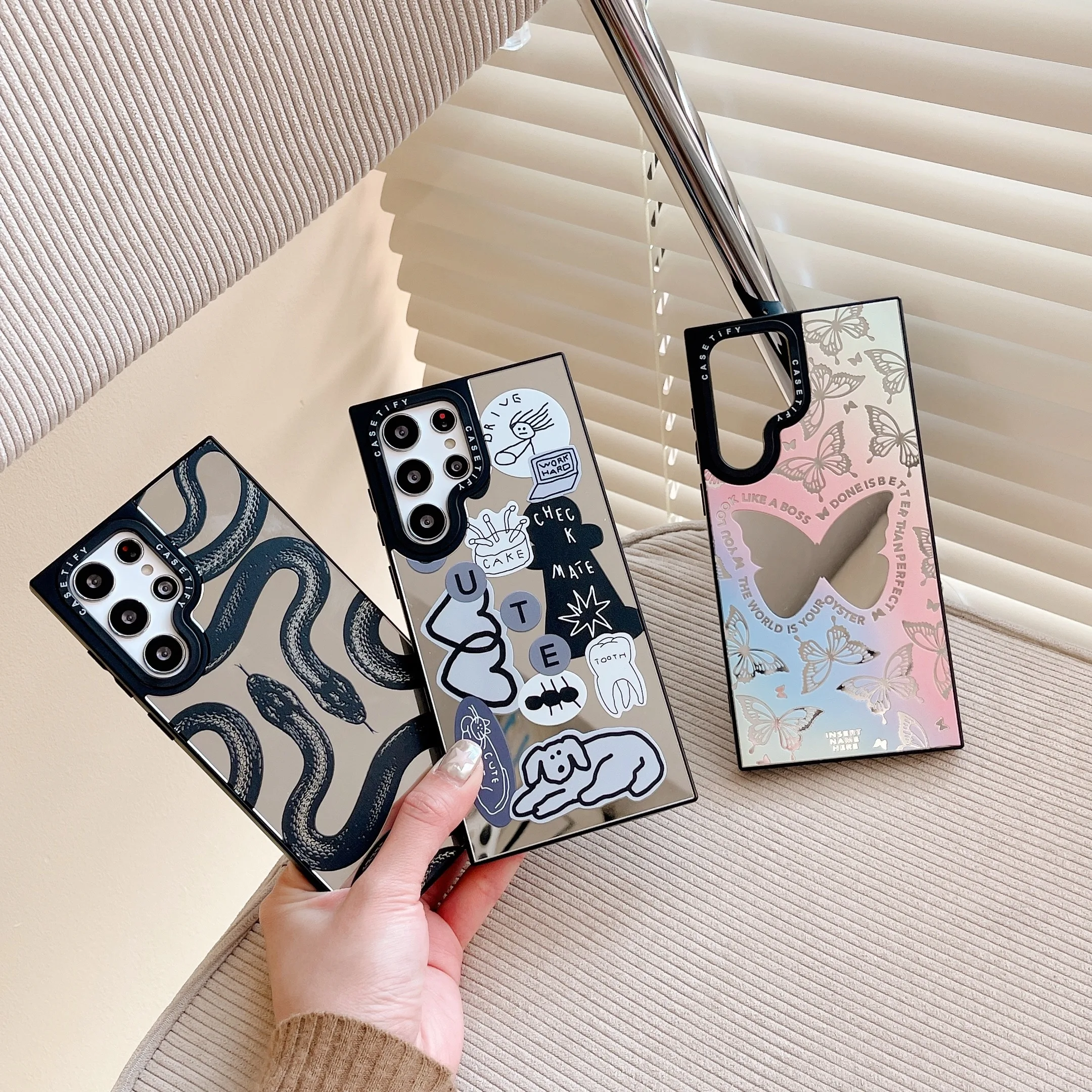 CASETIFY colorful butterfly python Phone Case For Samsung Galaxy S22 S22 Plus S22Ultra 23Ultra Shockproof Soft TPU Shell Fundas
CASETIFY colorful butterfly python Phone Case For Samsung Galaxy S22 S22 Plus S22Ultra 23Ultra Shockproof Soft TPU Shell Fundas