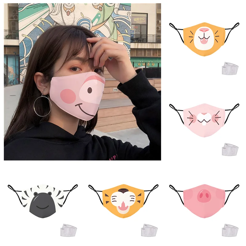 Cartoon 3D Printed Women Girls Mask Funny Kawaii Mouth Mask Windproof Dustproof Outdoor Face Cover For Adults PM2.5 Filter
Cartoon 3D Printed Women Girls Mask Funny Kawaii Mouth Mask Windproof Dustproof Outdoor Face Cover For Adults PM2.5 Filter