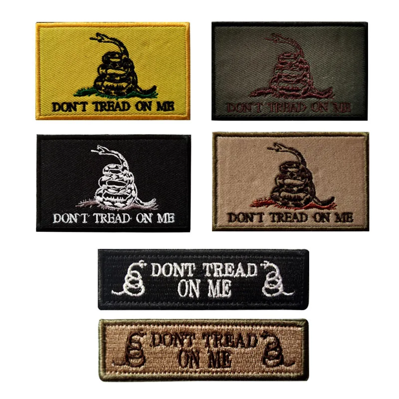 Don't Tread on Me Embroidered Velcro US Cobra Military Tactical Morale Badge Snake Cloth Stickers Baseball Cap Hat Patches Hook
Don't Tread on Me Embroidered Velcro US Cobra Military Tactical Morale Badge Snake Cloth Stickers Baseball Cap Hat Patches Hook