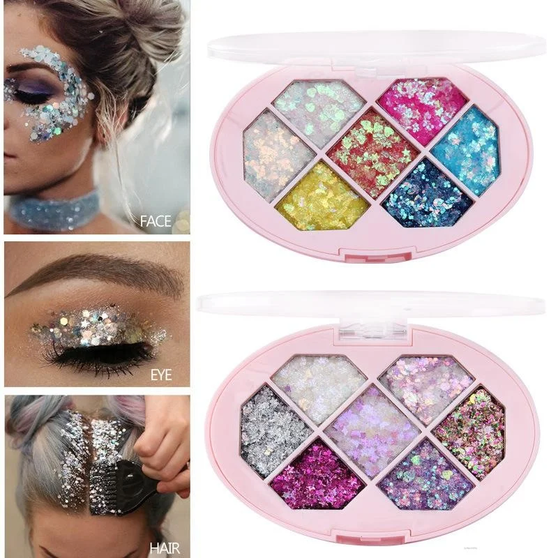 7 Color Glitter Eye Sparkly Glitter Hair Shimmer Gel Flash Heart Loose Sequins Glitter Eyeshadow Party Face Body Decoration
7 Color Glitter Eye Sparkly Glitter Hair Shimmer Gel Flash Heart Loose Sequins Glitter Eyeshadow Party Face Body Decoration