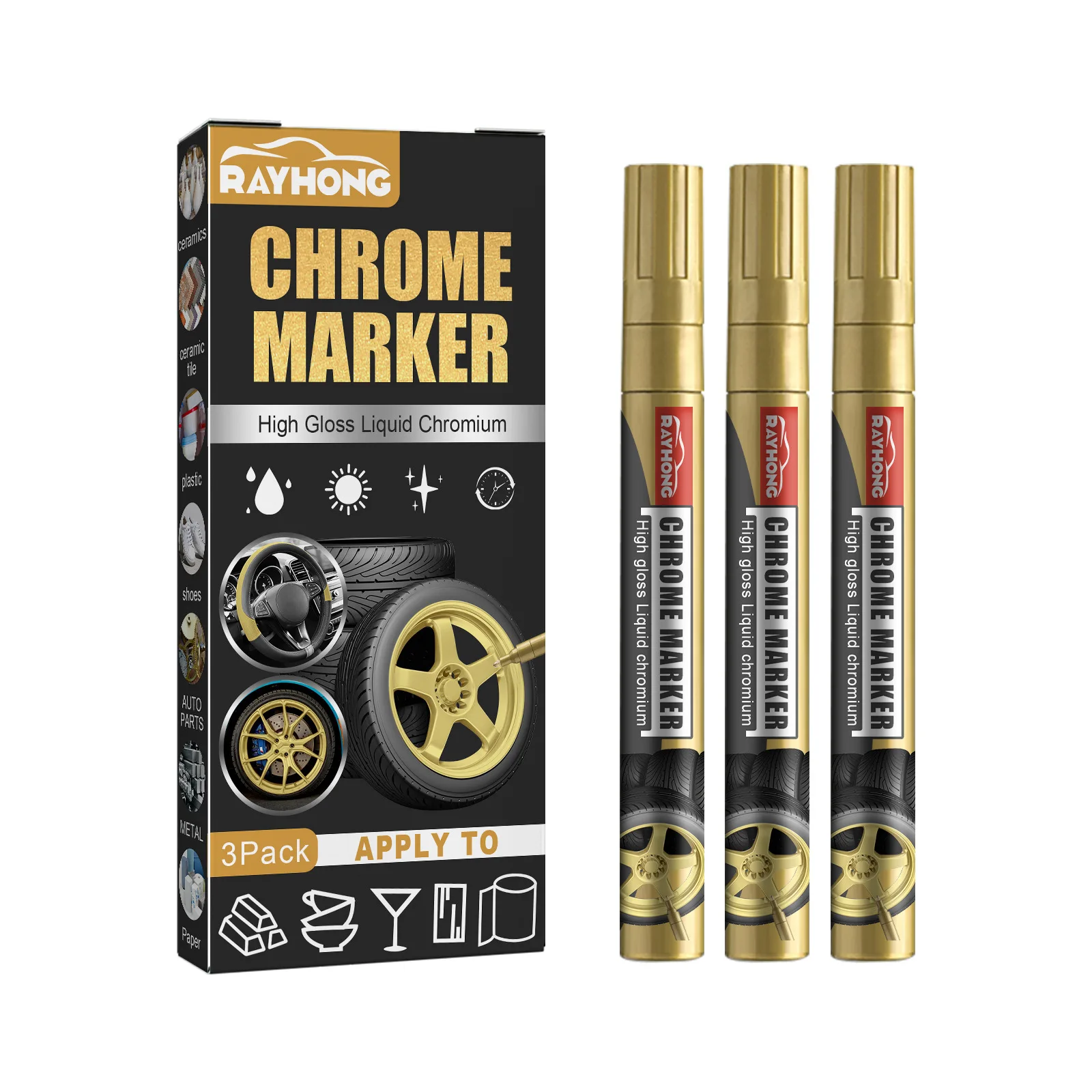 Tool Metallic Markers Paint Repair Accessories Chrome Marker Coloring Painting Inscription Pen Inscription Pen
Tool Metallic Markers Paint Repair Accessories Chrome Marker Coloring Painting Inscription Pen Inscription Pen