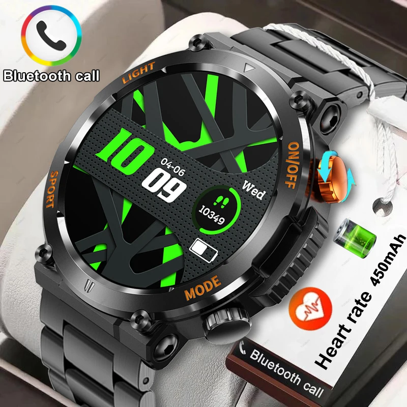 

2023 New Bluetooth Call smartwatch 1.85 "360*360AMOLED full screen Touch IP68 waterproof Sports Men's Smartwatch for Android IOS