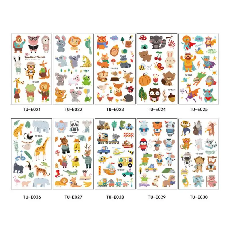 10 Sheets/Set Animal Dinosaur Cat Pig Children's Tattoo Stickers Face Arm Body Waterproof Temporary Tattoo For Kids Girls Gift
10 Sheets/Set Animal Dinosaur Cat Pig Children's Tattoo Stickers Face Arm Body Waterproof Temporary Tattoo For Kids Girls Gift