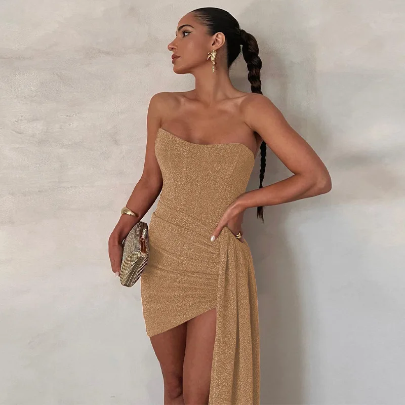 European And American Style 2023 Spring Women's New Patchwork Lace Up Sexy Wrap Chest Short Skirt Wrap Buttocks Dress
European And American Style 2023 Spring Women's New Patchwork Lace Up Sexy Wrap Chest Short Skirt Wrap Buttocks Dress