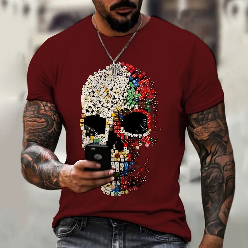 A Variety of Horror Skeleton 3D Printing T-shirt Casual Round Neck Short Sleeve European and American Street Style T-shirt Top
A Variety of Horror Skeleton 3D Printing T-shirt Casual Round Neck Short Sleeve European and American Street Style T-shirt Top
