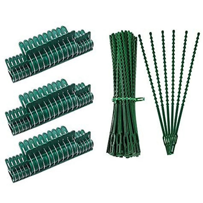 Plant Support Clip Ties For Gardening Gentle Plant & Flower Clamps With Bamboo Stake Tomato Cage Trellis Netting 
Plant Support Clip Ties For Gardening Gentle Plant & Flower Clamps With Bamboo Stake Tomato Cage Trellis Netting