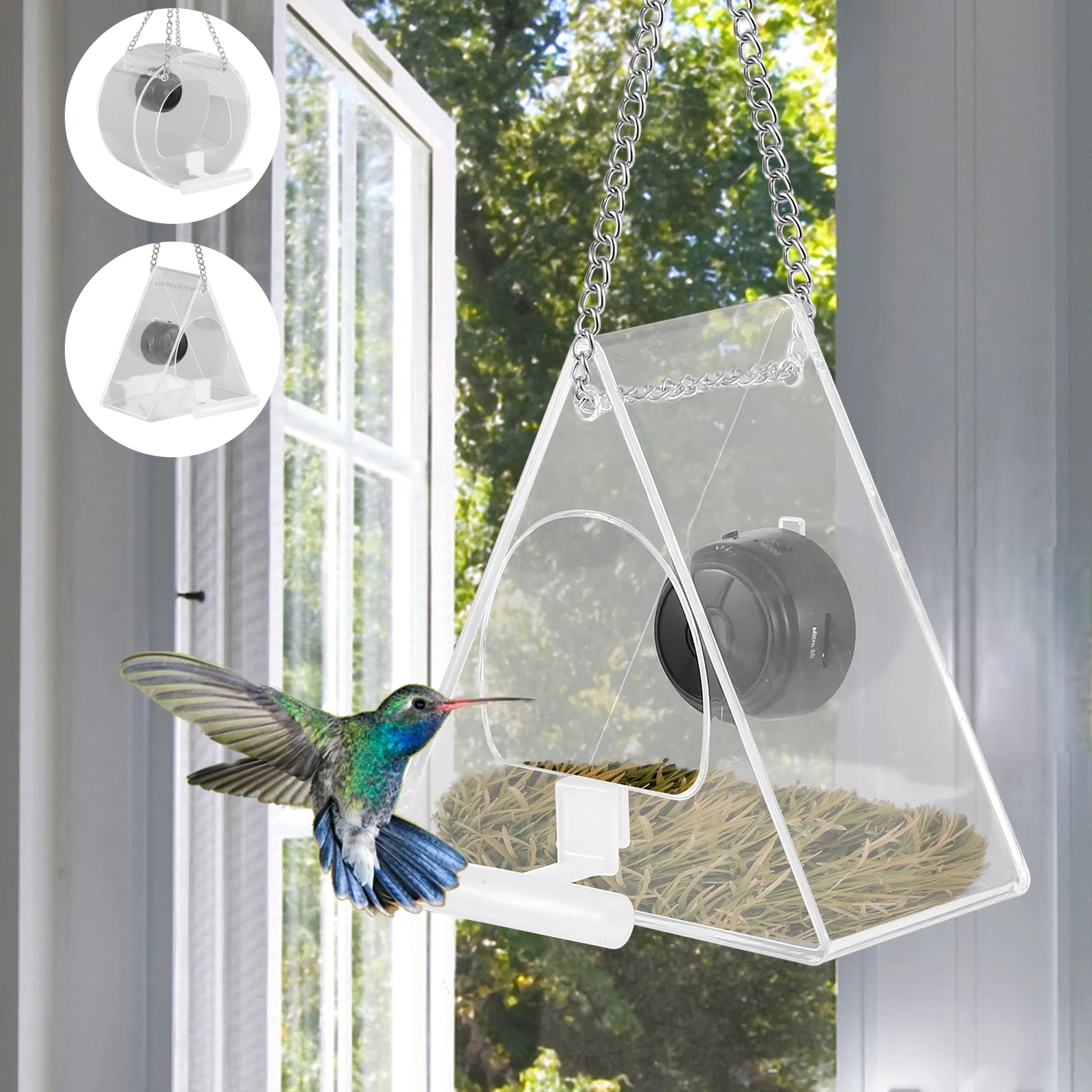 NEW Window Bird Feeder with Camera 200mah Smart Bird Feeder with Chain 1080 HD Night-Vision Video Camera Bird Buddy Feeder
NEW Window Bird Feeder with Camera 200mah Smart Bird Feeder with Chain 1080 HD Night-Vision Video Camera Bird Buddy Feeder
