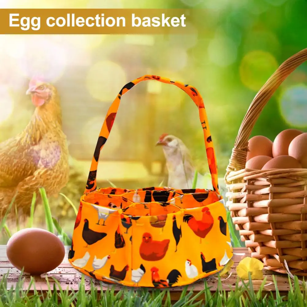 Egg Collection Basket Chicken Print 7 Pockets Large Capacity Great Load Bearing Handle Farmhouse Egg Pick-up Egg Protection Egg
Egg Collection Basket Chicken Print 7 Pockets Large Capacity Great Load Bearing Handle Farmhouse Egg Pick-up Egg Protection Egg