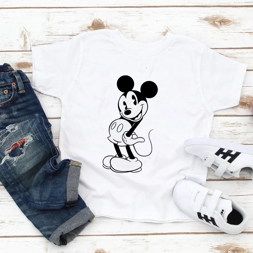 Cute Mickey Print Minimalist Graphic Disney Kids T-Shirt White Unisex Tops Tees Casual Child T Shirt Exquisite 3-8T Size Clothes
Cute Mickey Print Minimalist Graphic Disney Kids T-Shirt White Unisex Tops Tees Casual Child T Shirt Exquisite 3-8T Size Clothes
