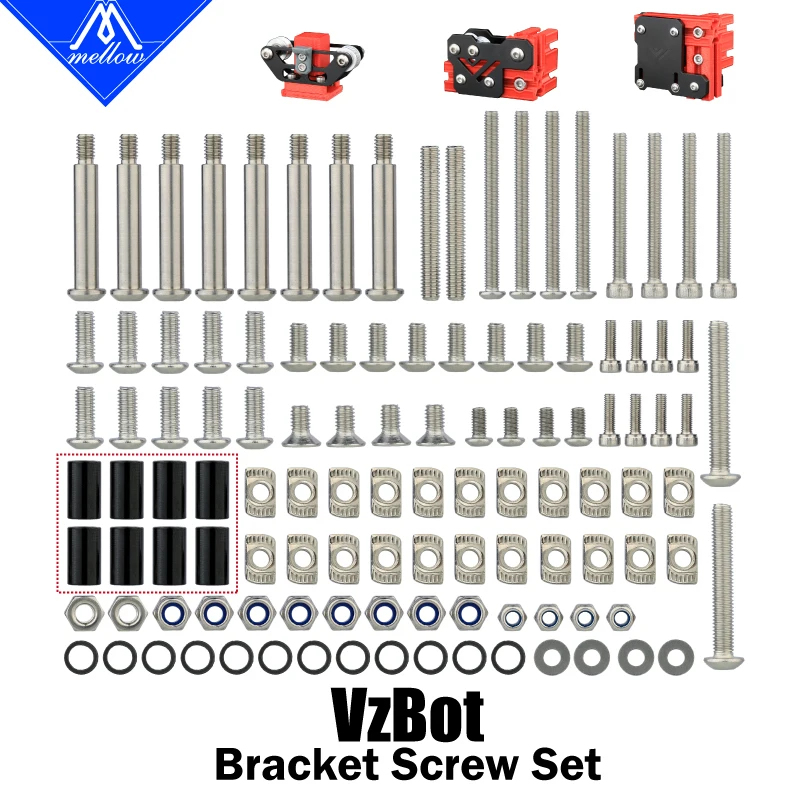 2023 Mellow CNC VzBoT 330 2WD 3D Printer Aluminum Idler Mount,Motor Mount And Y-axis Gantry Screws Pack Includes Alloy Bolts
2023 Mellow CNC VzBoT 330 2WD 3D Printer Aluminum Idler Mount,Motor Mount And Y-axis Gantry Screws Pack Includes Alloy Bolts