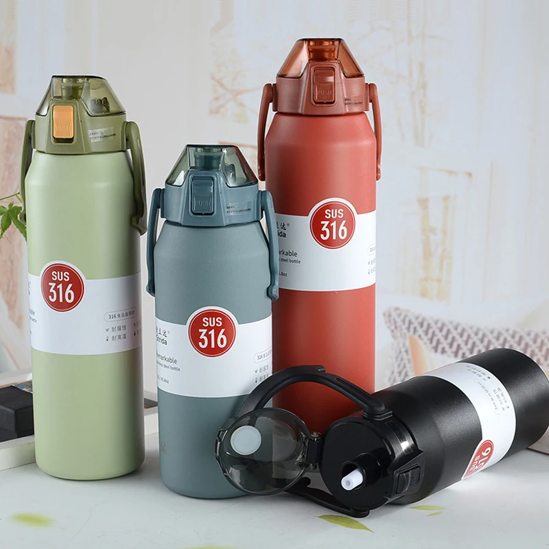 Large Capacity Thermos Water Bottle Portable Thermal Kettle Stainless Steel Cup Sport Cycling Vacuum Flask Insulated
Large Capacity Thermos Water Bottle Portable Thermal Kettle Stainless Steel Cup Sport Cycling Vacuum Flask Insulated