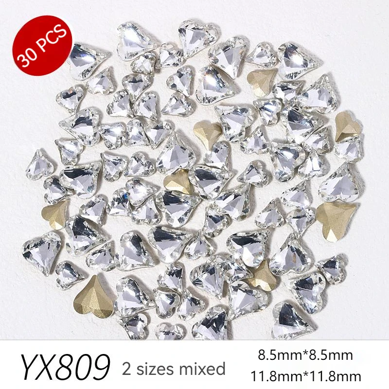 30Pcs Gradient Transparent Nail Art Glass Rhinestones Mix Heart Shaped DIY Nail Decorations Quality Manicure Stones Gems
30Pcs Gradient Transparent Nail Art Glass Rhinestones Mix Heart Shaped DIY Nail Decorations Quality Manicure Stones Gems