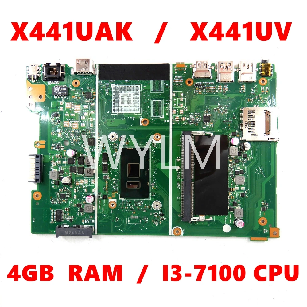 X441UA i3-7100CPU 4GB RAM Материнская плата ASUS X441UV F441U A441U X441UAK URK x441hid X441U X441UVK X441UB материнская плата для ноутбука
X441UA i3-7100CPU 4GB RAM Материнская плата ASUS X441UV F441U A441U X441UAK URK x441hid X441U X441UVK X441UB материнская плата для ноутбука