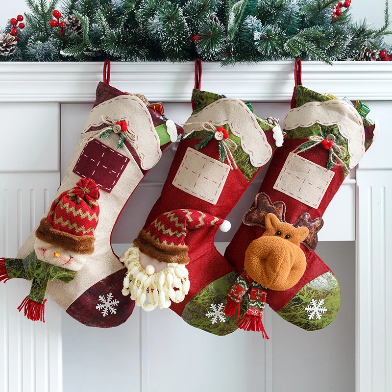 Christmas Stocking Gift Small Fresh Home Candy Bag Hanging Xmas Tree Ornament New Year Cute All-match Christmas Sock Decorations
Christmas Stocking Gift Small Fresh Home Candy Bag Hanging Xmas Tree Ornament New Year Cute All-match Christmas Sock Decorations
