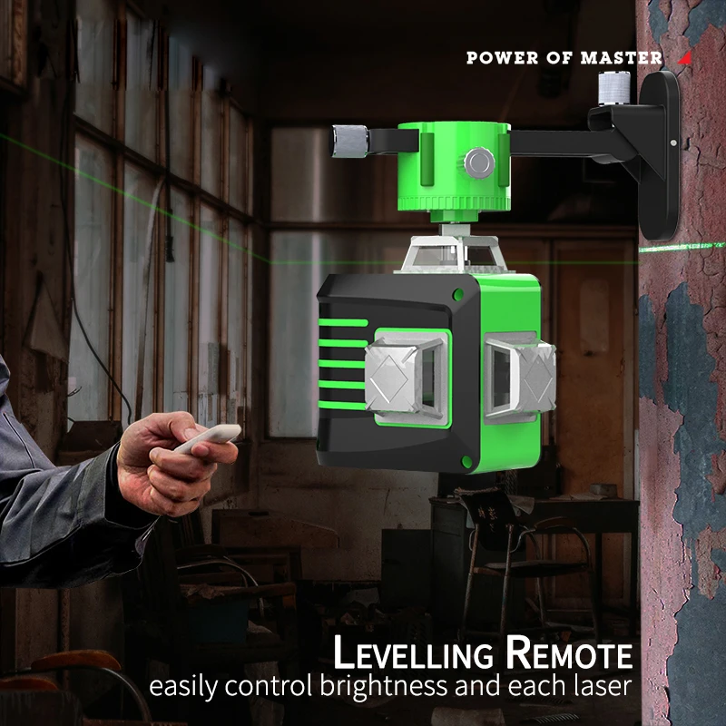 Laser Level 12/16 Line 3D/4D Self-Leveling 360 Horizontal And Vertical Cross Super Powerful Portable Green Beamlines Laser Level
Laser Level 12/16 Line 3D/4D Self-Leveling 360 Horizontal And Vertical Cross Super Powerful Portable Green Beamlines Laser Level