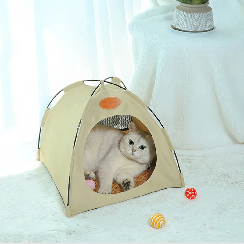 Cat Tent House Enclosed Waterproof Canvas Comfortable Kitten Bed Detachable Portable Kennel Pet Nest Outdoor Litter Supplies
Cat Tent House Enclosed Waterproof Canvas Comfortable Kitten Bed Detachable Portable Kennel Pet Nest Outdoor Litter Supplies