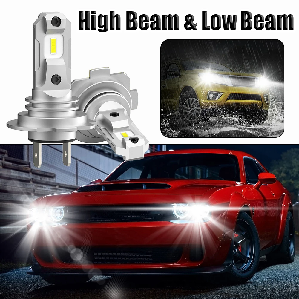 2Pcs LED Headlight Bulbs New Style H7 CANBUS LED Headlight Kit High Or Low Light Bulb 6500K White Clear Beam Pattern Car Lights
2Pcs LED Headlight Bulbs New Style H7 CANBUS LED Headlight Kit High Or Low Light Bulb 6500K White Clear Beam Pattern Car Lights