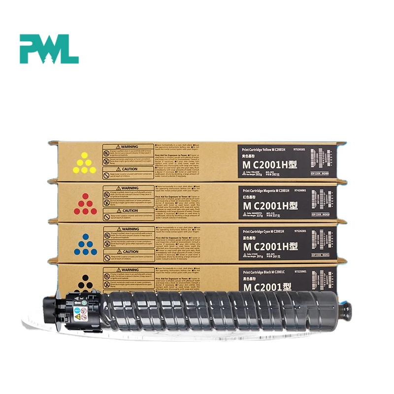4PC 1SEt CMY280g Bk320g C2001 MC2001 Good Toner Cartridge Compatible for Ricoh M C2000 2001 Printer Supplies
4PC 1SEt CMY280g Bk320g C2001 MC2001 Good Toner Cartridge Compatible for Ricoh M C2000 2001 Printer Supplies