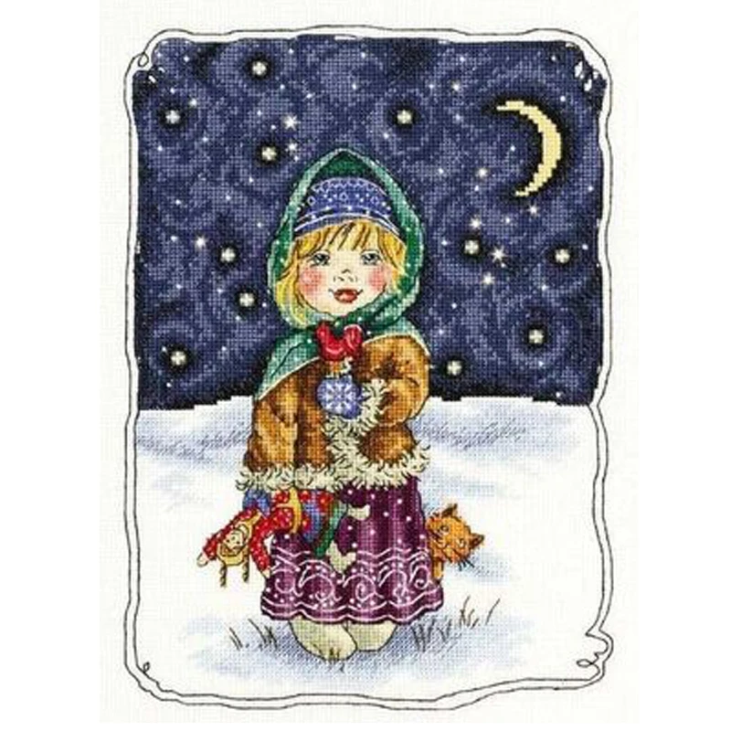 cross stitch 14CT /16CT/18CT Counted Cross Stitch Kit Christmas Eve Girl Child and The Cat in Snowy Day Winter night M630
cross stitch 14CT /16CT/18CT Counted Cross Stitch Kit Christmas Eve Girl Child and The Cat in Snowy Day Winter night M630