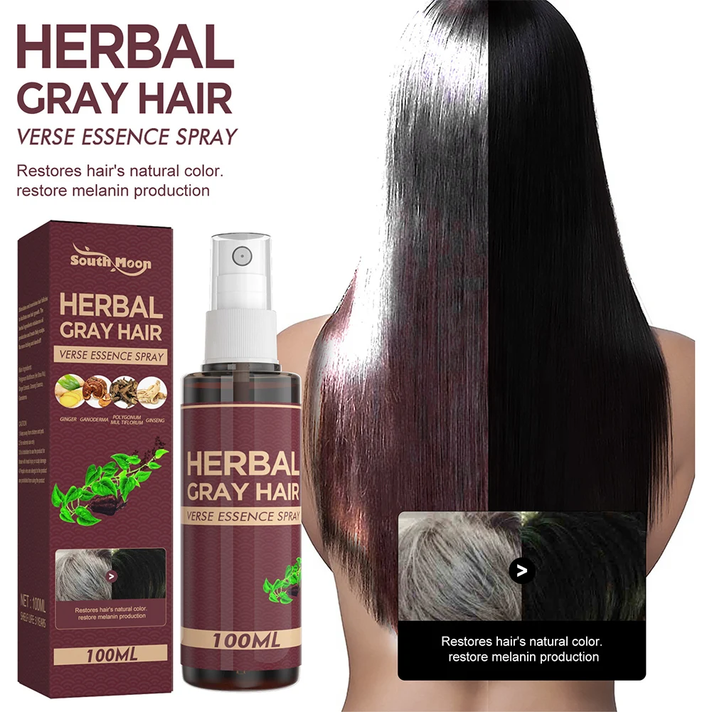 100ml White To Black Hair Serum Hair Darkening Spray Reduce Gray Hair Nourish Scalp Natural Herbal Hair Serum Spray Hair Care
100ml White To Black Hair Serum Hair Darkening Spray Reduce Gray Hair Nourish Scalp Natural Herbal Hair Serum Spray Hair Care