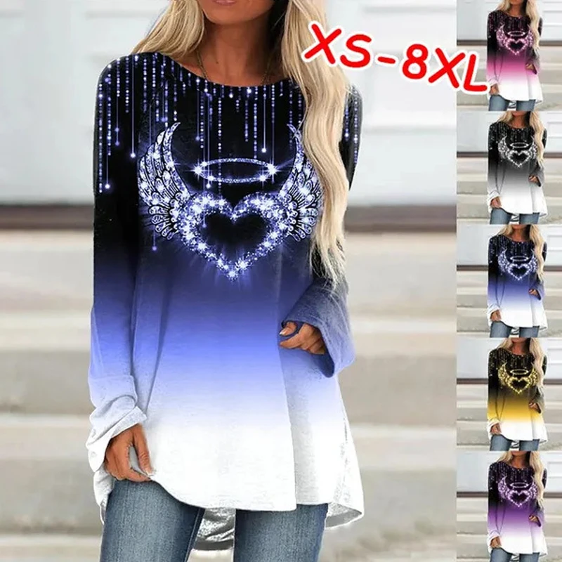 Women's Sweatshirt Cartoon Love Angel Painting Sparkly T Shirt Tee Casual Active Streetwear Round Neck Long Sleeve Basic XS-8XL
Women's Sweatshirt Cartoon Love Angel Painting Sparkly T Shirt Tee Casual Active Streetwear Round Neck Long Sleeve Basic XS-8XL